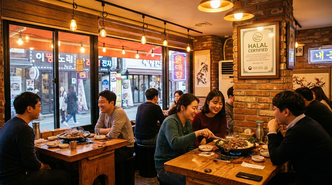 Restoran halal Korea di Seoul