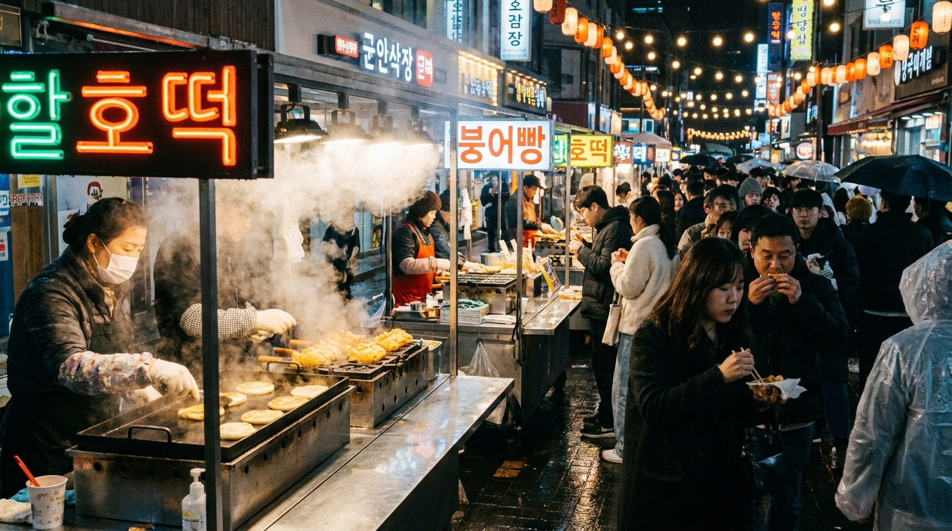 Street food Korea di Myeongdong